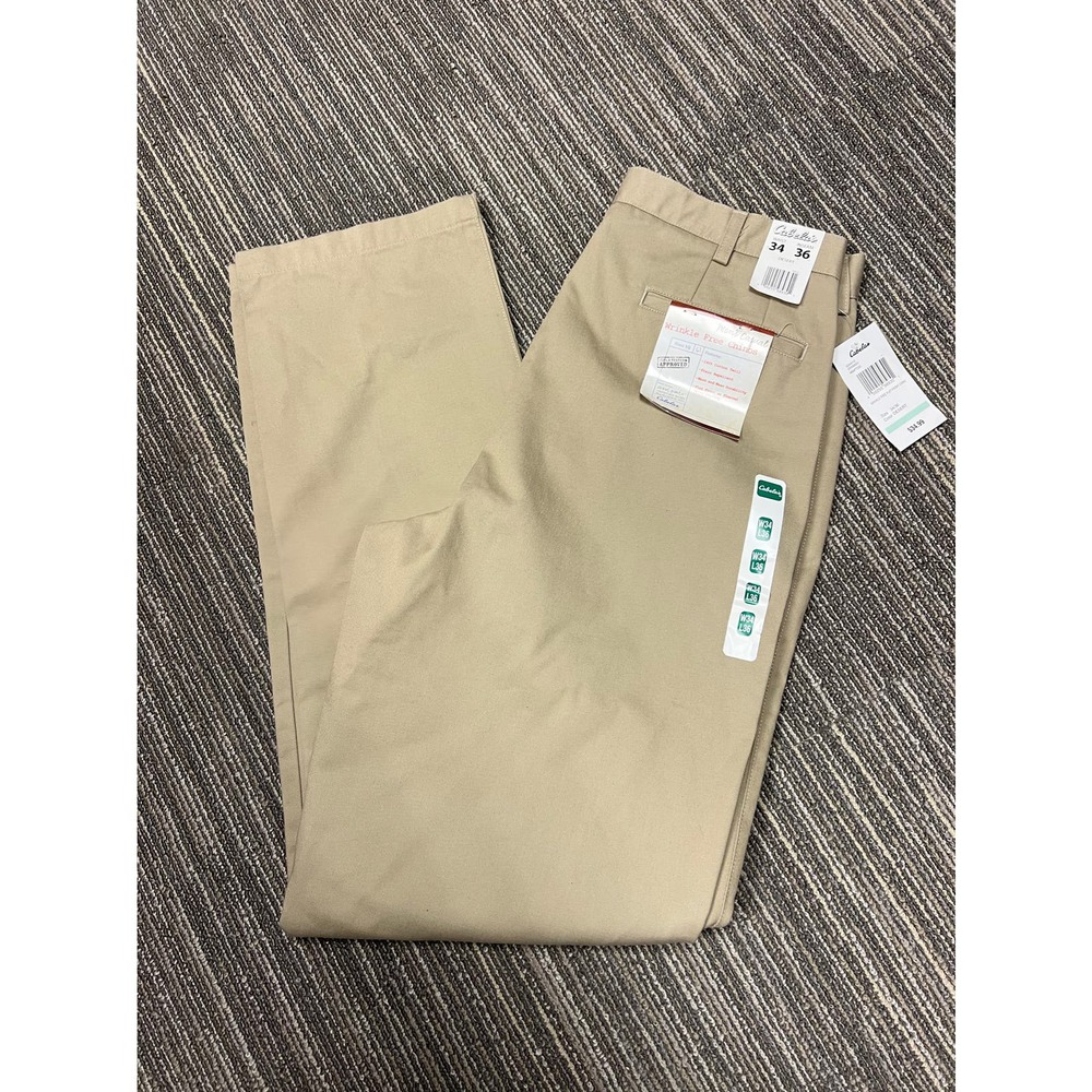 NWT Cabela's Men's Casual Wrinkle Free Chinos Khakis